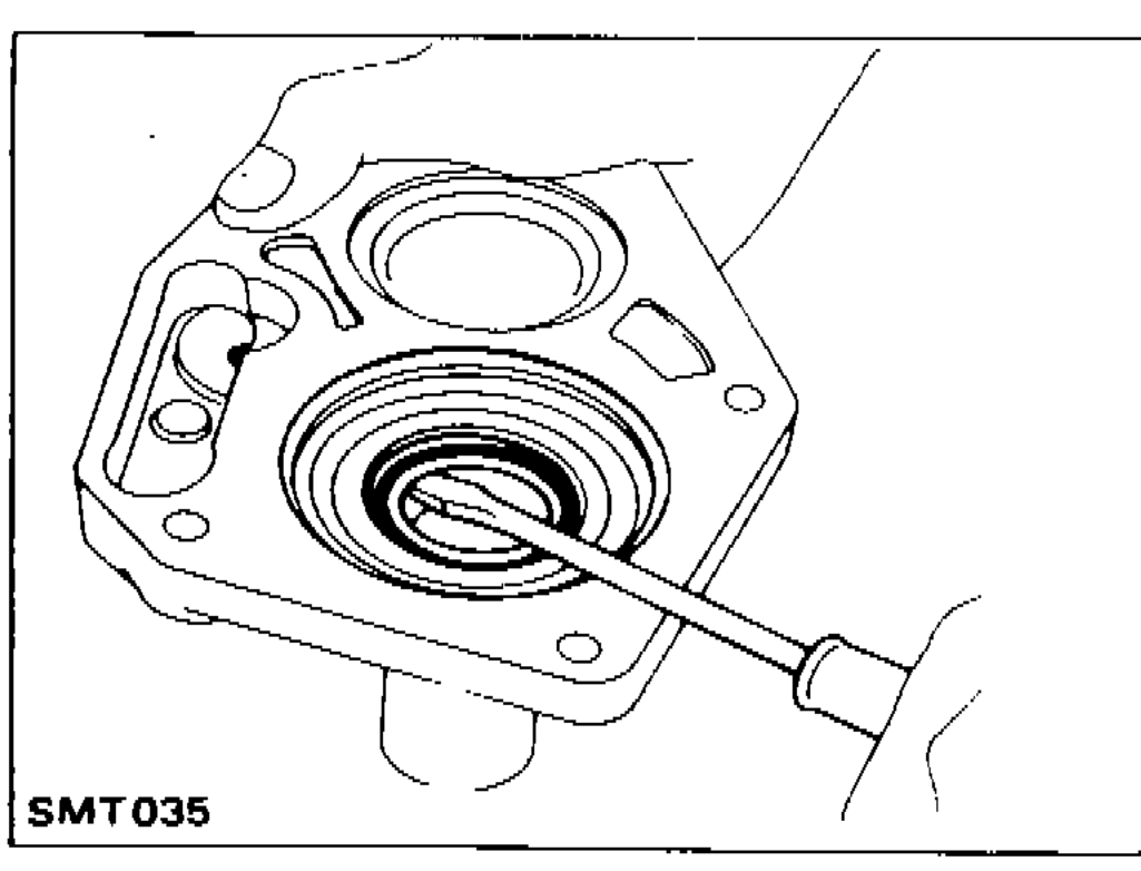 Removing front cover oil seal