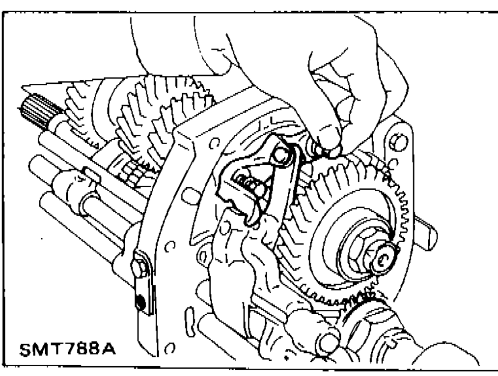 Installing lever bracket securing bolt