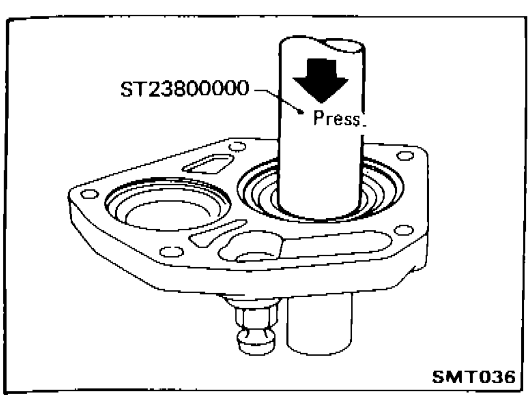 ST23800000 tool pressing front cover oil seal into front cover
