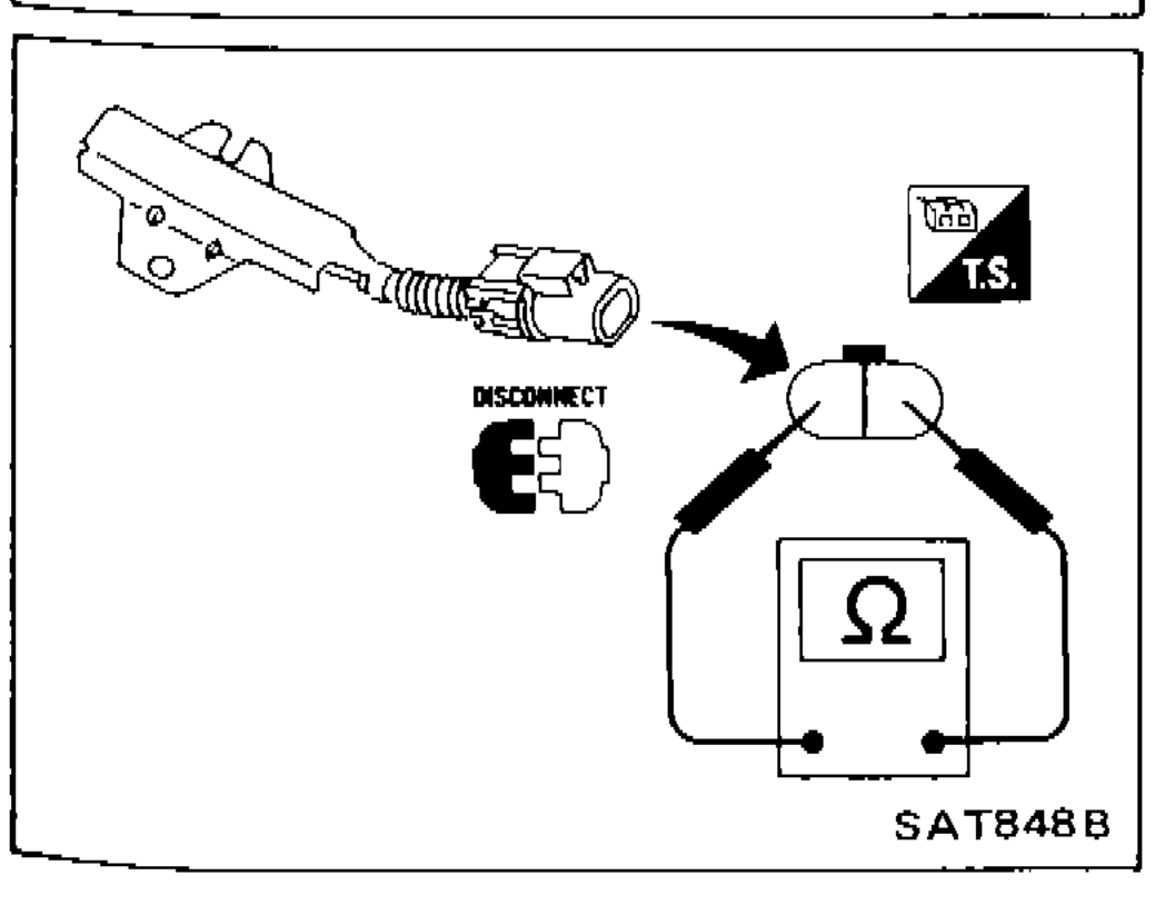 Dropping resistor resistance check — ohmmeter connected to two terminals of the dropping resistor