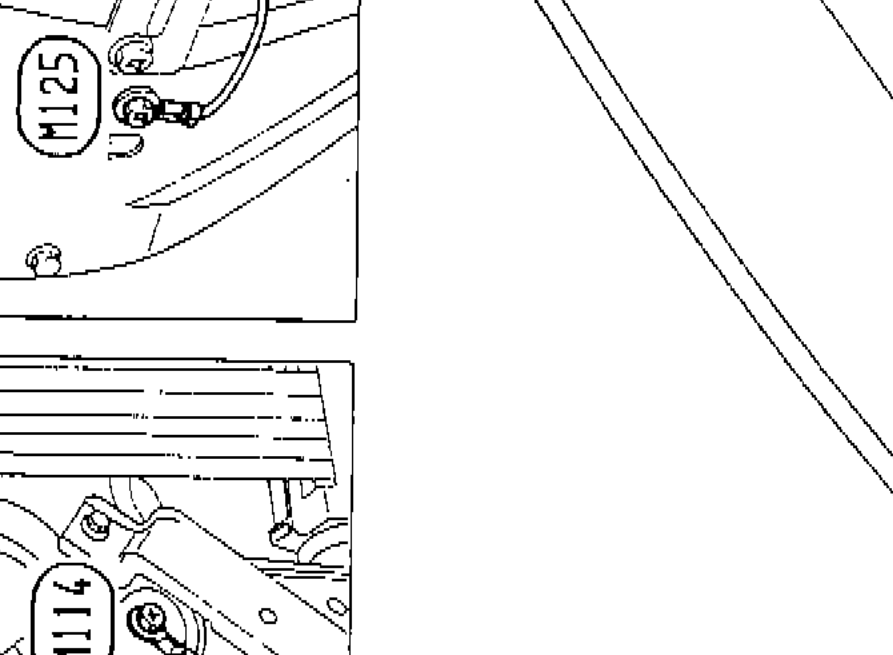 Detail inset showing connector M125 body ground location