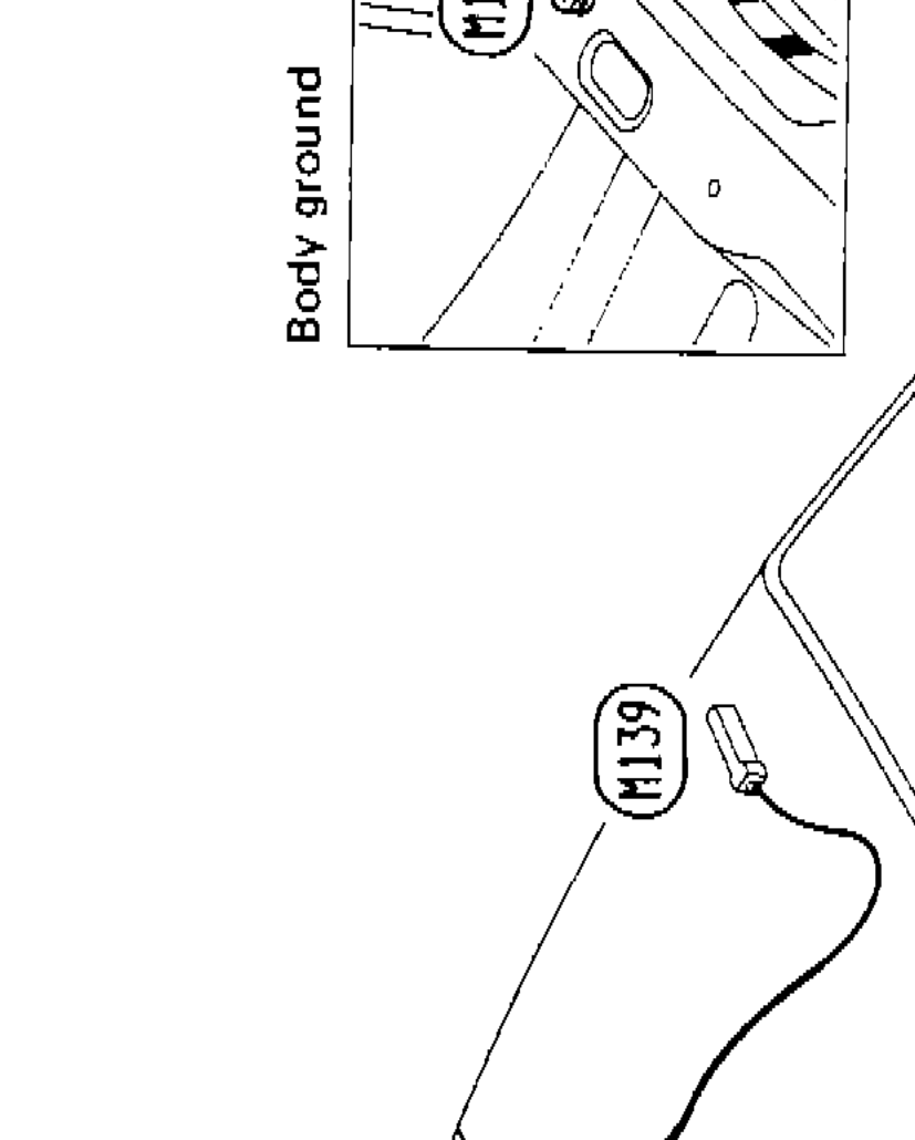 Detail inset showing connector M101 at body ground location