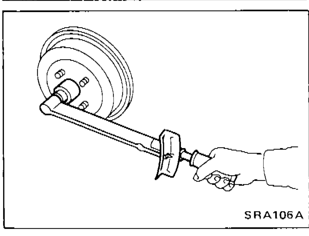 Tightening wheel bearing lock nut with torque wrench