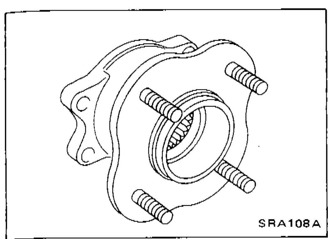 Wheel bearing with flange and wheel hub assembly