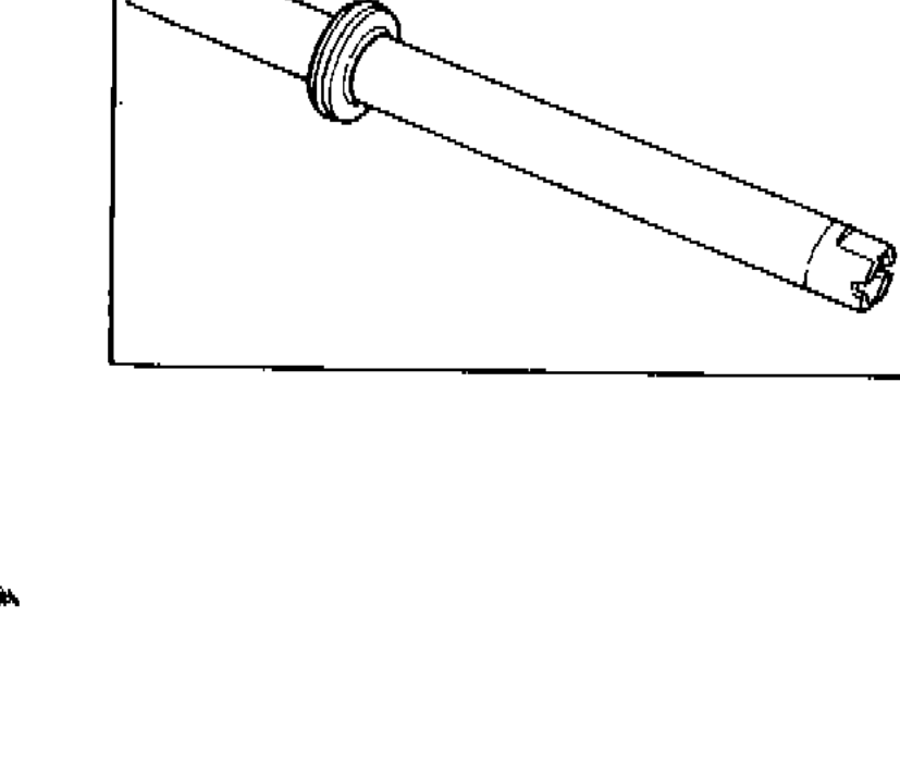 Heat gun warming the rack seal ring on the rack assembly; arrow indicates direction of seal-ring removal.